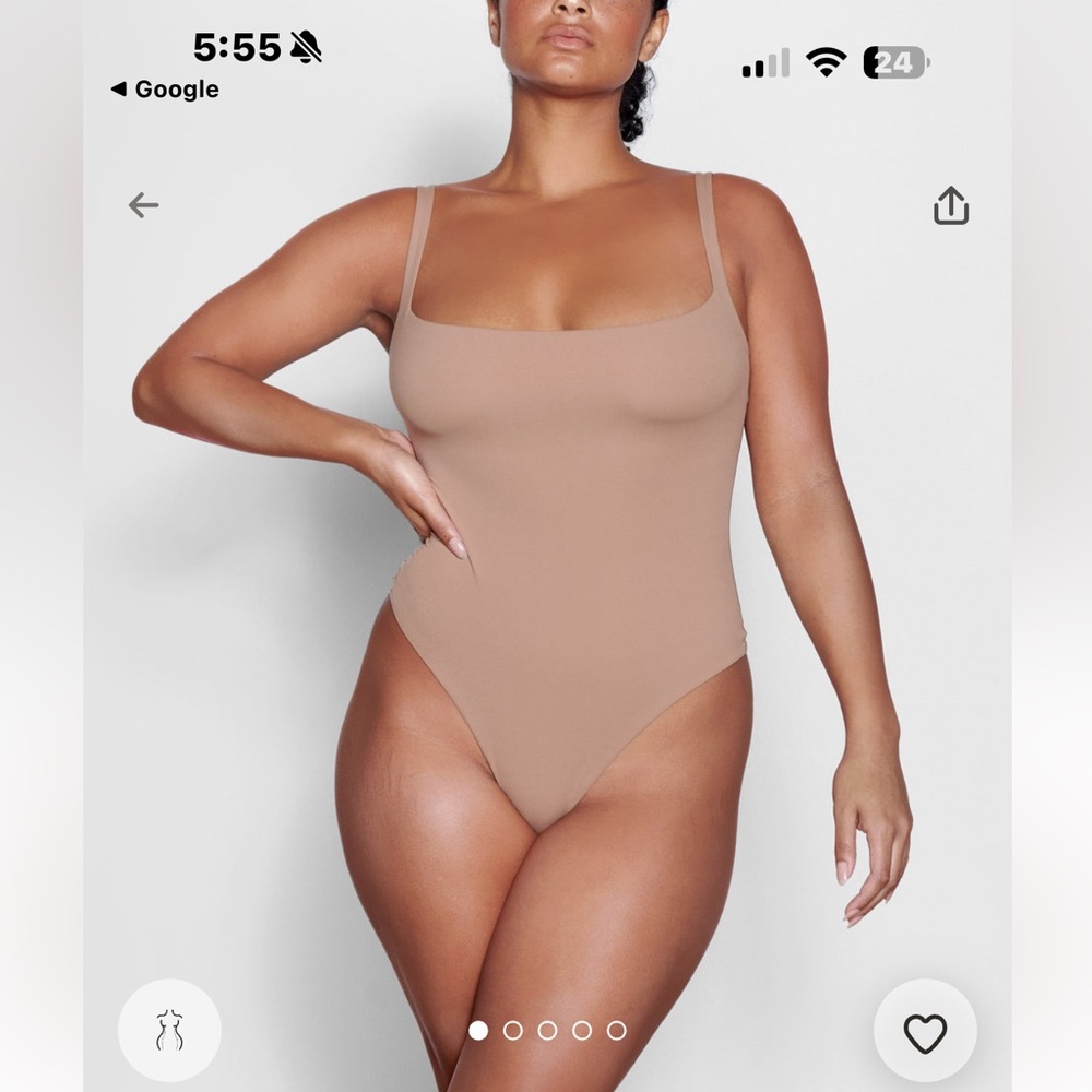 SKIMS fits everybody body suit in sienna